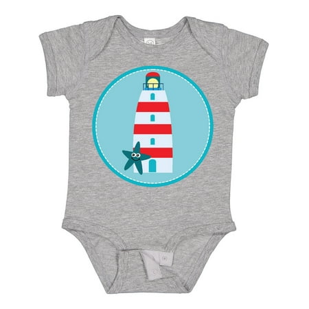 

Inktastic Lighthouse Nautical Beach Gift Baby Boy or Baby Girl Bodysuit
