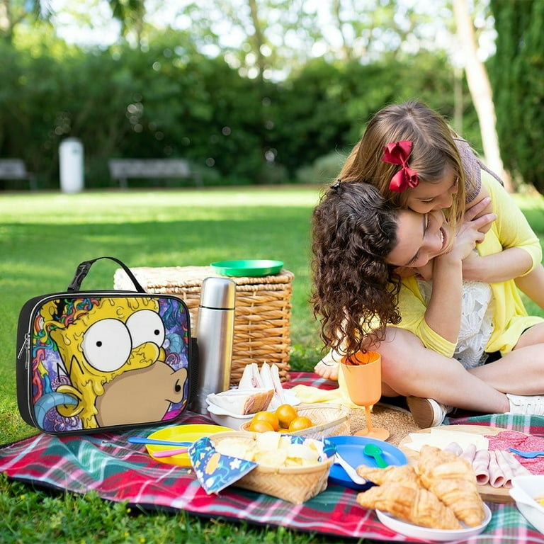Simpsons Lunch Bags Insulated Soft Lunch Box Reusable Large