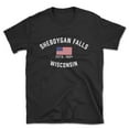 thumbnail image 1 of Sheboygan Falls Wisconsin Patriot Men's Cotton T-Shirt, 1 of 1