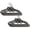 Black, variant on 10 Pcs Wooden Hangers,Special‑Shaped Garment Hangers for Small Size Clothing and Cats & Dogs Apparel,Non-slip Closet Organizer,4.7x8.9 inch