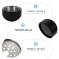 thumbnail image 2 of Toyandona 1Pc Black Ice Cooling Bucket Stainless Steel Party Wine and Beer Storage Bucket, 2 of 8