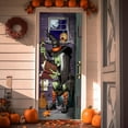 thumbnail image 4 of ASKETAM Halloween Decorations Door Cover, Wizard Pumpkin Banner 35x70in, 4 of 6