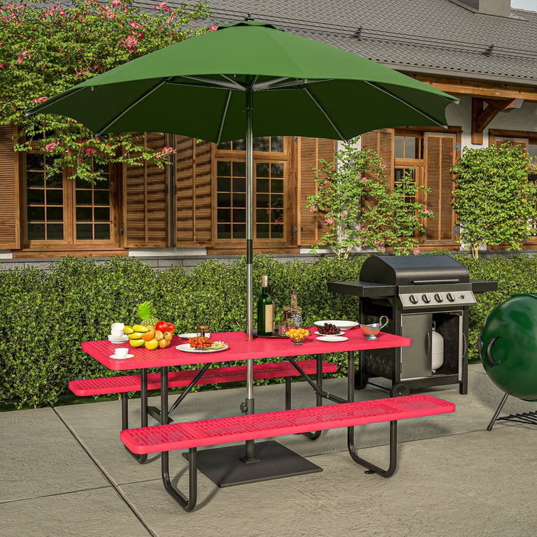 attach patio umbrella to picnic table Outdoor Clamp Stand Holder, Umbrella Clamp, Deck Umbrella Holder Mount (Silver) : Patio, Lawn & Garden Perfect for picnics Mounting Umbrella to Picnic Table