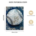 thumbnail image 2 of Acheng Navy Blue Sports Wall Art Décor  Baseball Canvas Art Prints Sport Balls Picture for Man Cave Room Decor 16x20 in, 2 of 5