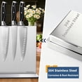 thumbnail image 3 of Magnetic Knife Block Stand Without Knives 16 Inch Silver Stainless Steel Double Sided Home Kitchen Organizer Storage Holder Board for Counter Top with Strong Magnets, 3 of 6
