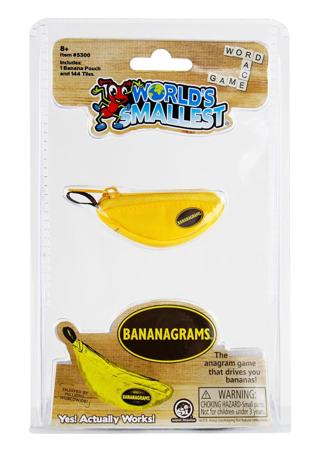 World’s Smallest Bananagrams Game – Mini Anagram Word Puzzle