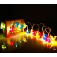thumbnail image 4 of TORCHSTAR 5.1ft LED Birthday Party String Lights, 13 LEDs Multicolor Letter Decoration, Battery Powered Fairy Décor Supplies for Decorating, Low-Heat-Emission Safe for Kids, 4 of 7