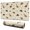 Beige Origami Dinosaurs, variant on Long Mouse Pads for Desk,Black and White Dinosaur Pattern Desk Mats on Top Of Desks, Desk Mouse Pad Extra Large with 3mm Non-Slip Base and Stitched Edge for Gaming,Office,Work,Home 31.5"x11.8"