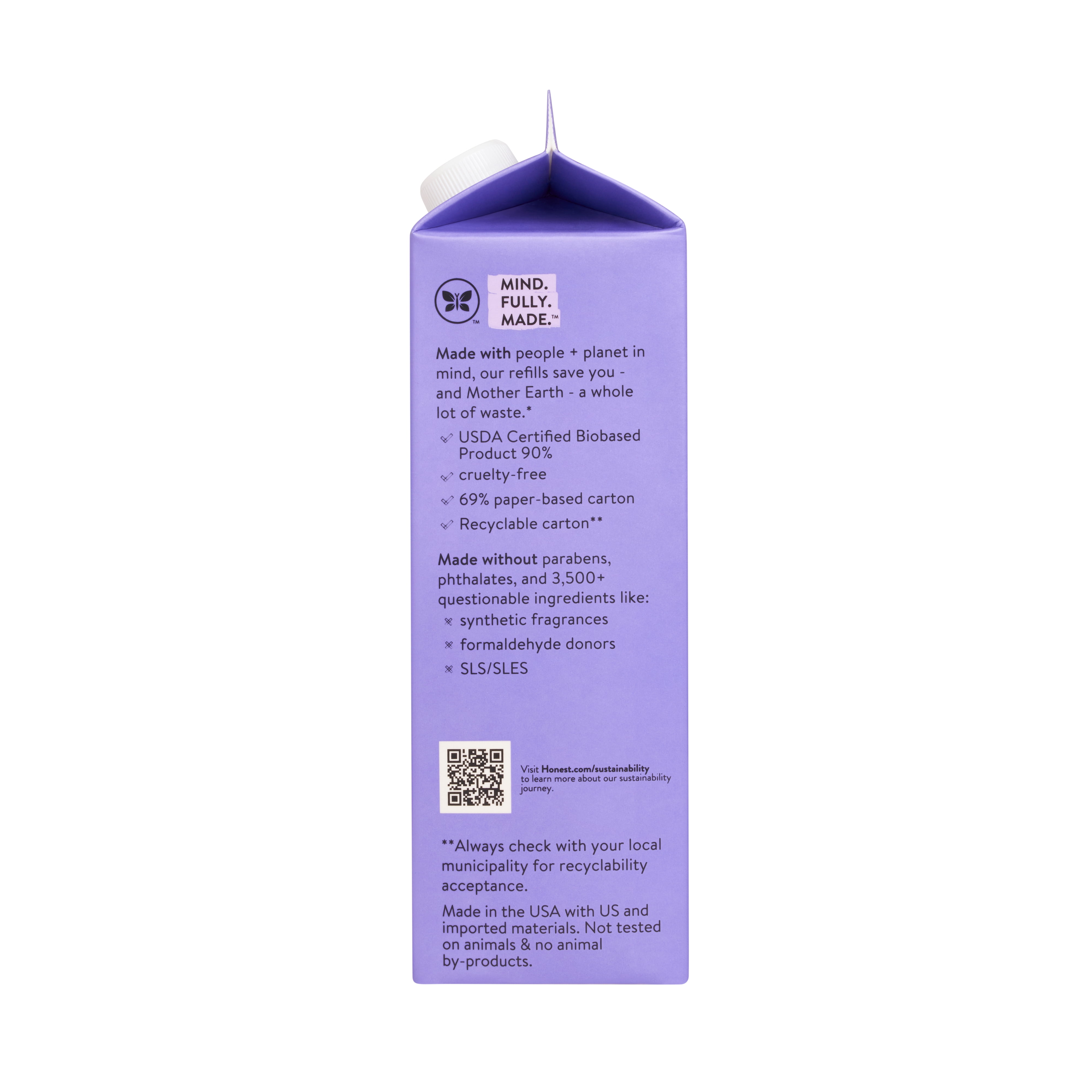 The Honest Company Bubble Bath Carton Refill Lavender 32 fl oz