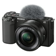 Sony ZV-E10 Mirrorless Camera with 16-50mm Lens + 64GB Memory + Case+ Steady Grip Pod + Filters + 2X Batteries + More (30pc Bundle) (International Version)