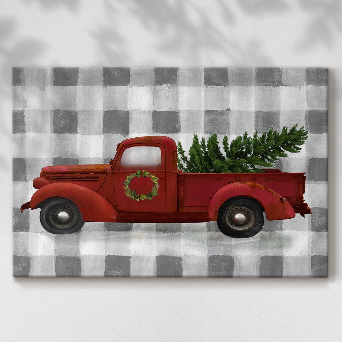 Buffalo Check Truck- Gallery Wrapped Canvas