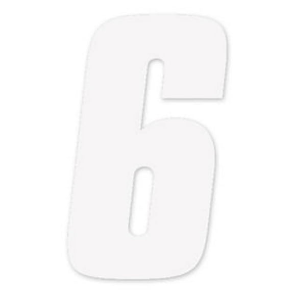 Factory Effex 02-4486 White 8" Standard Number Graphic