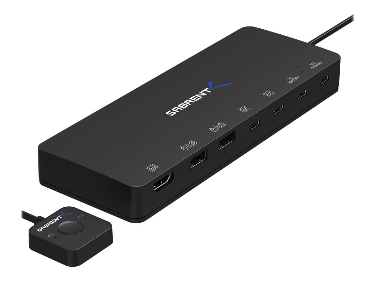 Sabrent USBKCPD KVM switch 2 x KVM (USBC) desktop Sabrent USBKCPD KVM switch 2 x KVM (USBC) desktop
