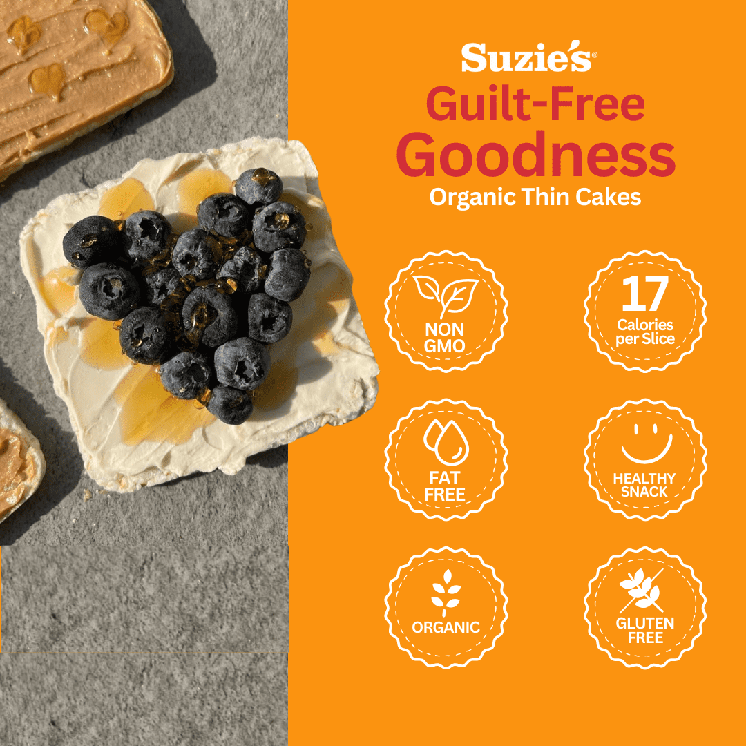 Suzie's Organic Lightly Salted Corn Cake Thins, 12 Pack, 4.6 oz