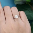 thumbnail image 4 of Jewelerix Beautiful Oval Cut 1.30 CT Ring Engagement Moissanite Diamond 14K Rose Gold Ring Birthday Gift for Sister, 4 of 6