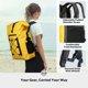 thumbnail image 3 of Mochila impermeable impermeable STOVER 55L Floating Roll Top Yellow, 3 of 9