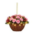 thumbnail image 1 of Christmas Flower Basket Hanging Ornaments Flower Basket Pendant Acrylic Flowers Baskets Ornaments For Christmas Parties Xmas Trees Home Decor 2D Flat, 1 of 1