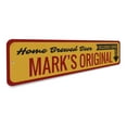 thumbnail image 3 of Home Brewed Beer Novelty Sign, Metal Wall Decor - 4x18 inches, 3 of 4