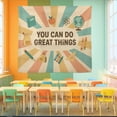 thumbnail image 3 of TiniDecor You Can Do Great Things Tapestry, 30"x40" Colorful Classroom Wall Hanging, Motivational Décor, 3 of 4