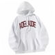 thumbnail image 1 of Sudadera con capucha para hombre y mujer, ropa deportiva Y2K, informal, suave, con capucha, de manga larga, para desplazamientos femeninos en otoño , , S, 1 of 8