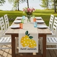 thumbnail image 4 of Table Runners 72 Inches Long Dress Scarves, Yellow Lemons Farmhouse Kitchen/Dining Table Runner, Coffee Tablerunners, Summer Botanical Farmhouse Rustic 18x72 Inch, 4 of 9