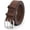 Brown, variant on Men Double Prong PU Leather Belt Casual Work Heavy Duty Belt Double Grommet Holes Belt for Jeans
