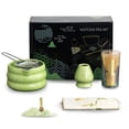 thumbnail image 6 of Eurhowing 7-Piece Matcha Whisk Set, Japanese Matcha Tea Set with Bamboo Whisk, Ceramic Bowl, Scoop & Sifter, Complete Ceremony Kit, Gift, Green, 6 of 7