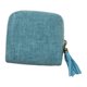 thumbnail image 4 of Estuche organizador de joyas de viaje pequeño, bolsa de almacenamiento portátil para guardar joyas y aretes. Azul cielo, 4 of 8