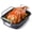 Grey, variant on HONGBAKE Extra Large Turkey Roasting Pan with Rack (U-Shaped), 18.7×13.6 Inch Nonstick Roaster Pan for 25 lb Turkey & Chicken, Deep Turkey Tray for Oven, Wider Handles, 0.8 mm Heavy Duty Steel, Gray