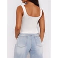 thumbnail image 2 of Women’s Sleeveless Crop Tops Square Neck Workout Fitness Basic Cropped Tank Top, 2 of 4
