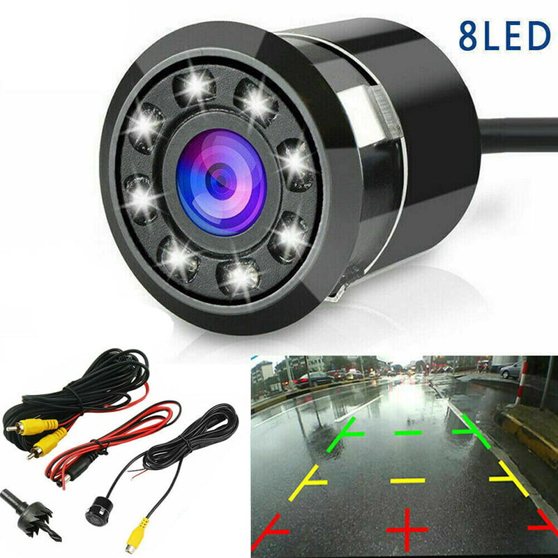 Car Rear View Camera Universal Backup Parking Camera with 8 LED Night Vision 