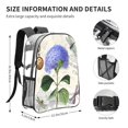 thumbnail image 4 of Rocae Vintage Flower for 16inch Clear Backpack Transparent School Backpack for Women Men, Capacity Clear Bag for College, Travel, 4 of 7