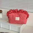 thumbnail image 3 of OCCOA Lace Floral Pen Bag Large Capacity Suitable for Outdoor Travel Handbag Makeup Bag Three-Dimensional Storage Pouch for Stationery Cosmetics, A, 3 of 6
