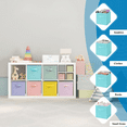 thumbnail image 6 of WERSEON 6 Pack Cube Storage Bins, 11 Inch Sturdy Collapsible Fabric Storage Cubes for Organizing Closet, Toys, Books,Storage Baskets for Shelves, Kids Room, 6 of 10