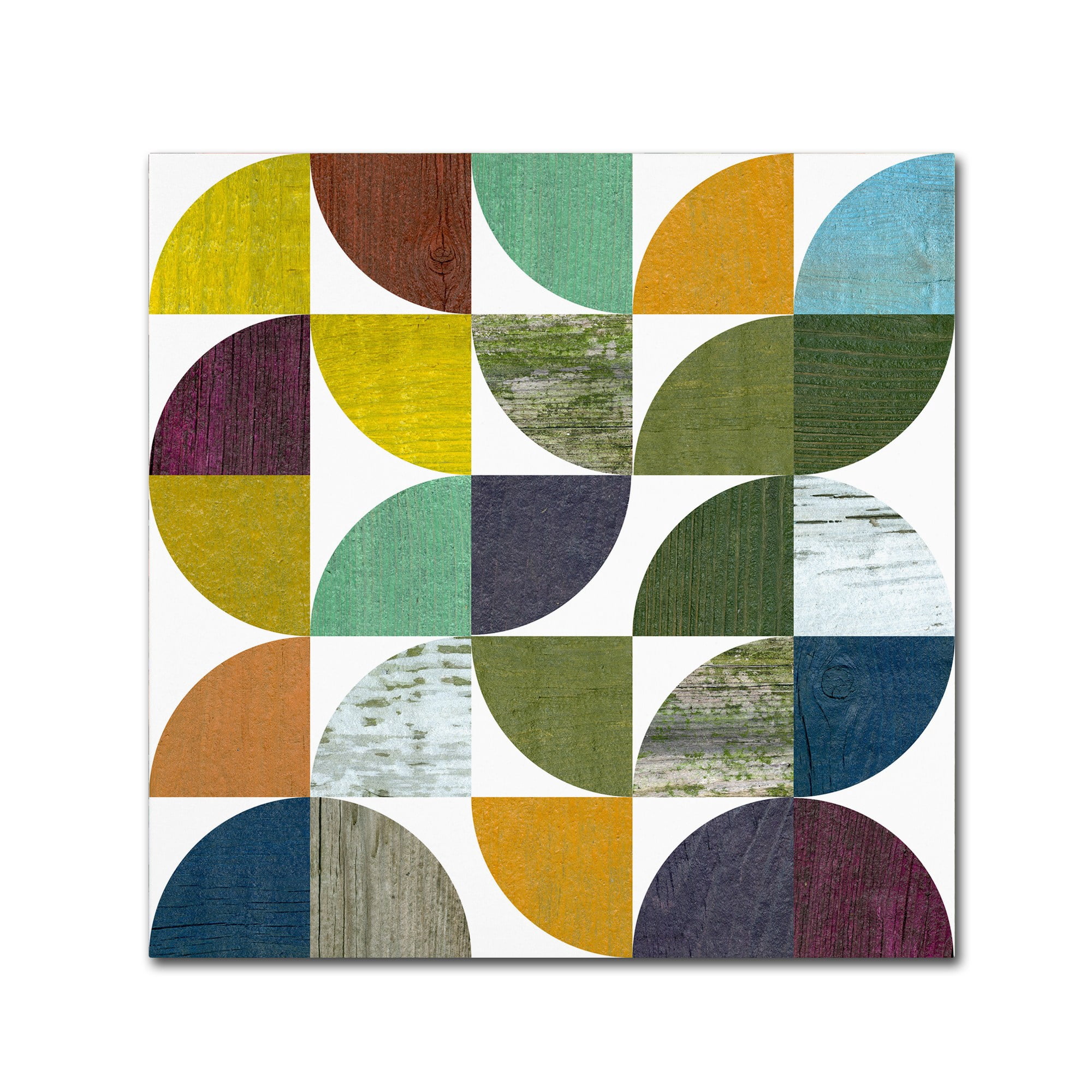 "Rustic Rounds 1.0" Canvas Art by Michelle Calkins