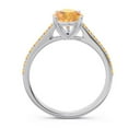 thumbnail image 4 of 2.30 Ct Wonderful Pear Cut Citrine Gemstone Engagement Ring for Women Solid 14K White Gold Size 3.5 by Diamond-Capitals, 4 of 8