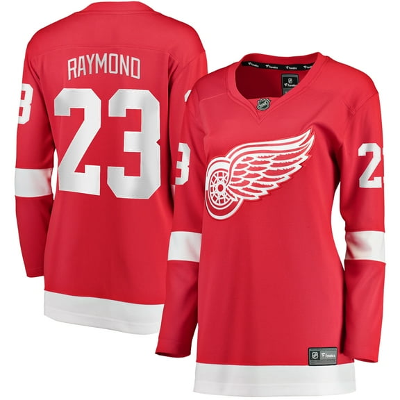 Women's Fanatics Lucas Raymond Red Detroit Red Wings Home Breakaway Player Jersey