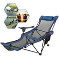 thumbnail image 1 of VEVOR Chaise de Camping Pliante avec Repose-Pieds avec Porte-Gobelet et Sac de Rangement, 1 of 8