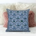 thumbnail image 2 of Amrita Sen Designs CAPL1058FSDS-ZP-18x18 18 x 18 in. Mughal Art Suede Zippered Pillow with Insert - Sky Blue, Green & White, 2 of 3