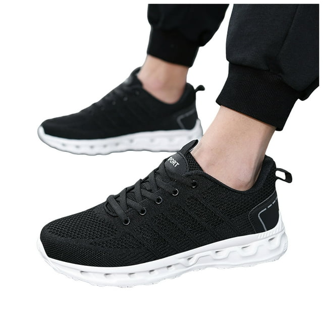 Running Tennis Shoes for Men Lightweight Breathable Mesh Lace up Driving Golf Nursing Work Sneakers