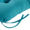 thumbnail image 4 of Greendale Home Fashions Tufted Outdoor 20'' x 20'' Seat Cushion, Teal, 4 of 9