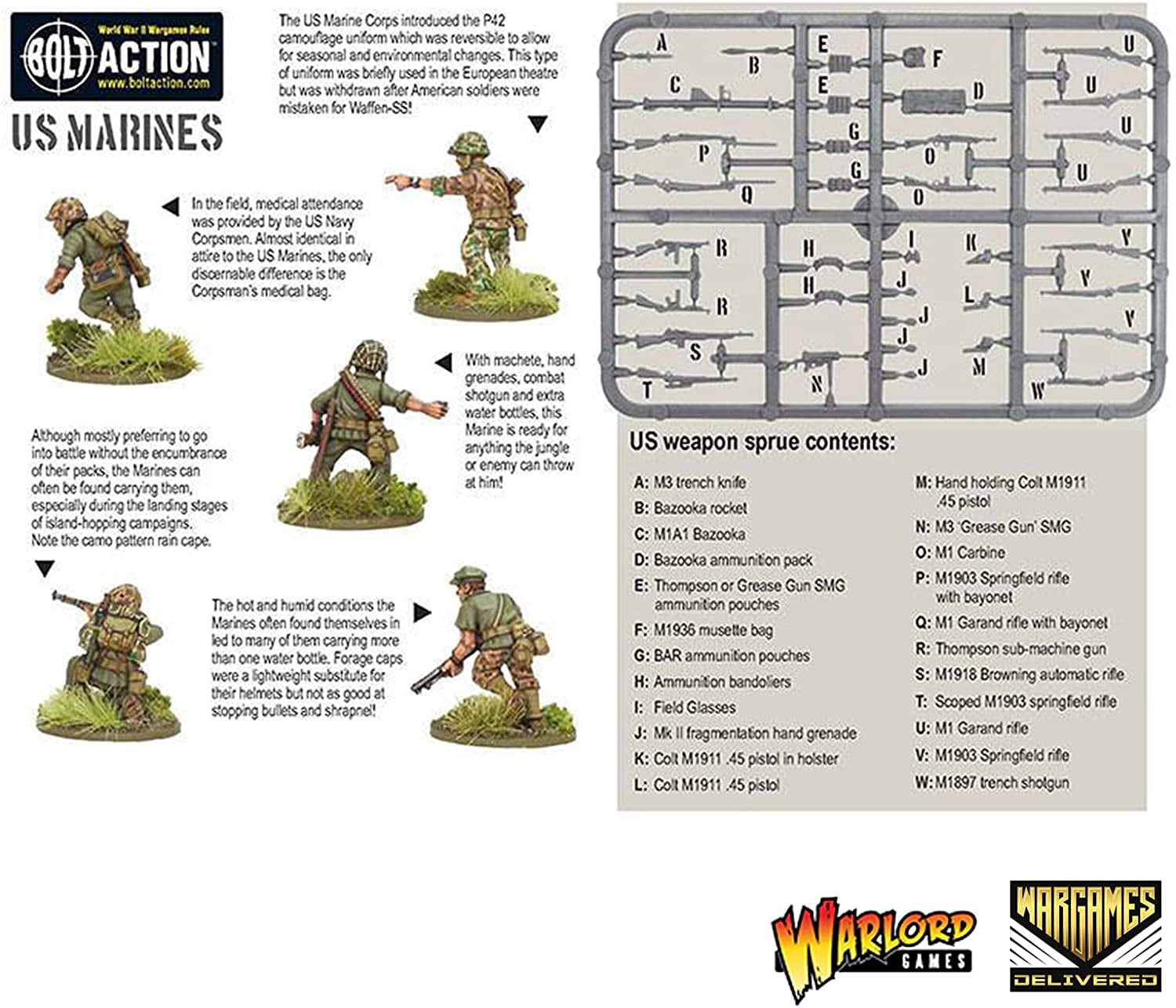 Warlord Games Bolt Action Semper Fidelis U.S. Marines Starter Army