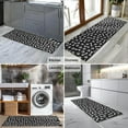 thumbnail image 2 of Black Dog Paw Footprint Bone Kitchen Rug Mat,Kitchen Runner Rugs Non Skid Washable,Decorative Kitchen Floor Mats for Kitchen,Sink,Laundry,17"X47", 2 of 5