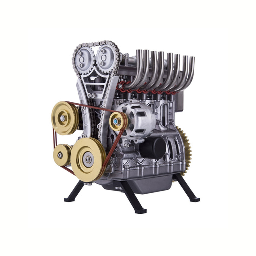 Teching 3D Car Engine Model Kit Assembly Adult Toys Mini Inline 4 Cylinders Engine Education