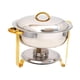 thumbnail image 5 of Calentador de Buffet BLESIY 4,5 L con bandeja de agua para 3-4 personas Oro plateado, 5 of 8