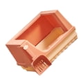 thumbnail image 3 of Cat Litter Box Semi Enclosed Heightened Fence Prevent Leakage Large Space Cat Toilet Orange S, 3 of 12