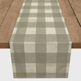 thumbnail image 3 of Creative Products Taupe Buffalo Check 16 x 90 Cotton Twill Table Runner, 3 of 3