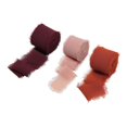 thumbnail image 4 of 3 de gasa de gasa con flecos , cinta suave, juego de cintas de colores para regalos, suministros de decoración para , Conjunto rojo Soledad cinta de gasa, 4 of 10