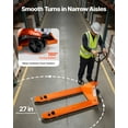 thumbnail image 4 of VEVOR Pallet Jack, 6600 lbs Load Capacity, Manual Pallet Truck with 48L x 27W Inch Forks for Material Handling, 3.35-7.1 Inch Fork Lift Height Range, Suitable for Warehouse, Supermarket, 4 of 9