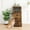 Brown, variant on DSstyles Dog Feeding Station with 2 Elevated Dog Bowls, Pet Feeding Station,Flip Top Dog Food Storage Cabinet,Dog Food Storage Container,Pet Toy Storage Organizer,Modern Dog Storage Organizer,